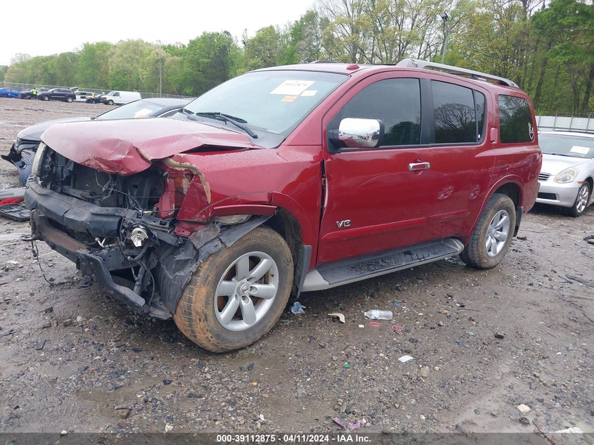 2008 Nissan Armada Se VIN: 5N1BA08C08N618322 Lot: 39112875