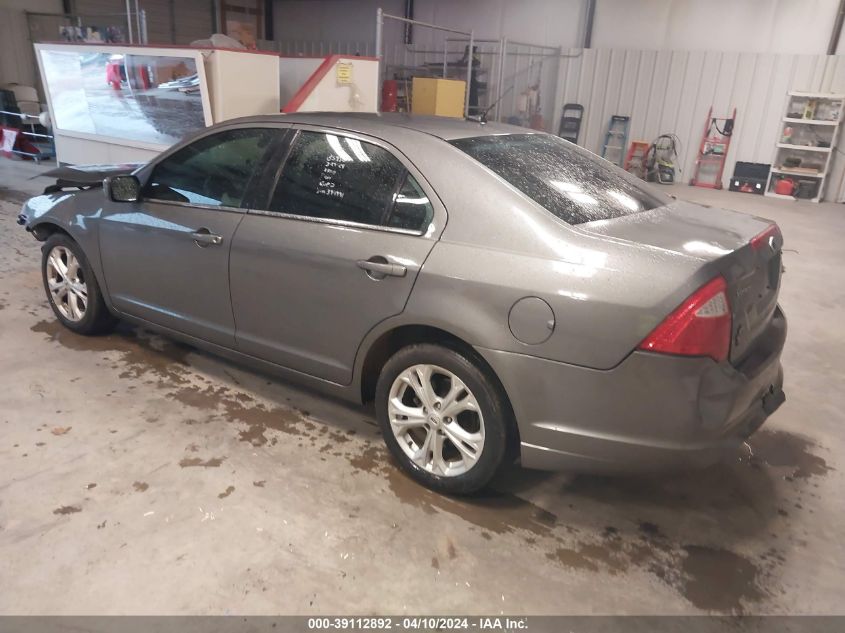 2012 Ford Fusion Se VIN: 3FAHP0HA7CR394991 Lot: 39112892