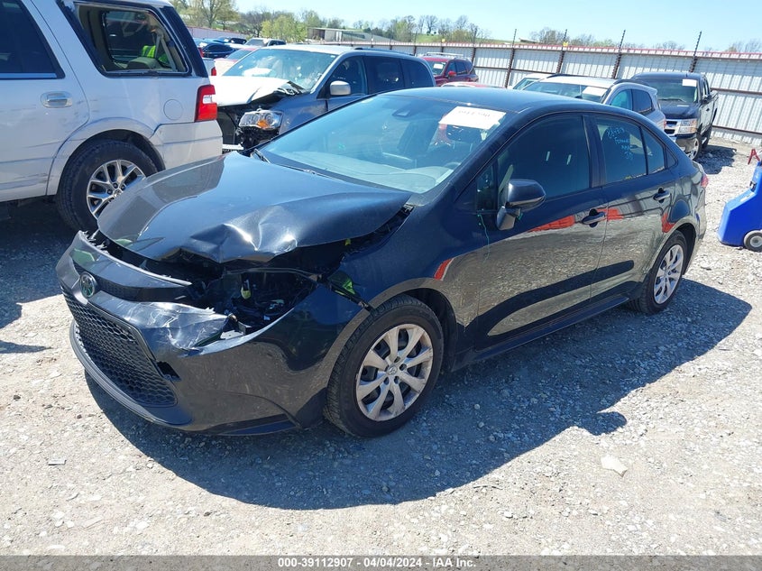 VIN JTDEPMAE7MJ147743 2021 TOYOTA COROLLA LE