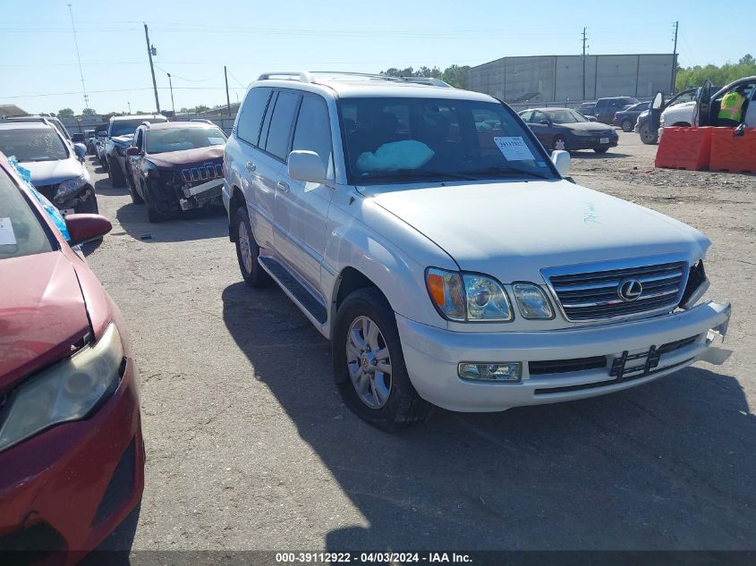 2004 Lexus Lx 470 VIN: JTJHT00W843546187 Lot: 39112922