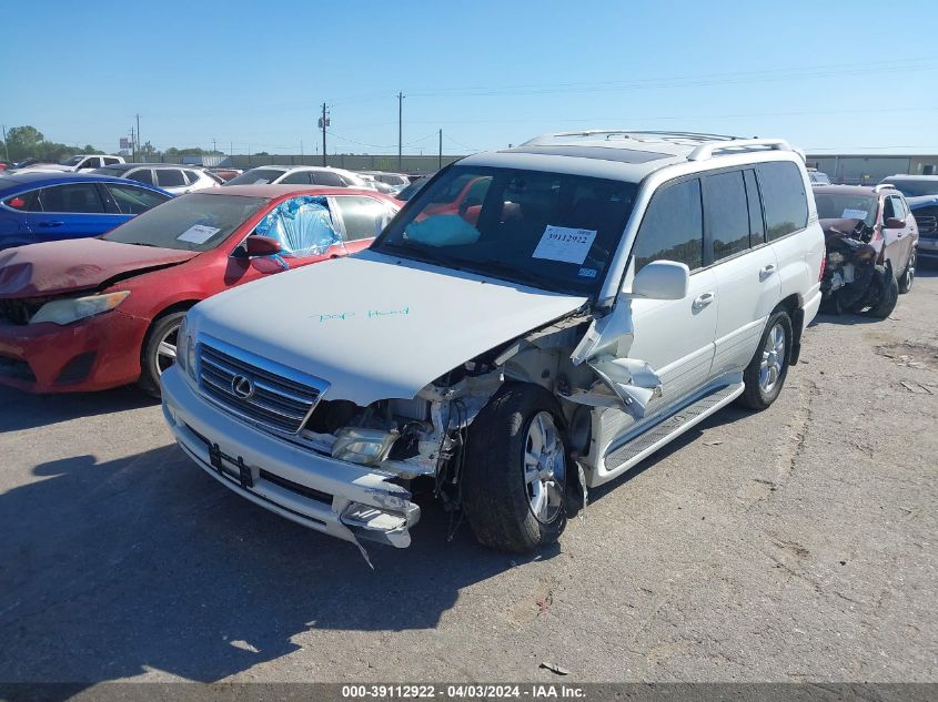 2004 Lexus Lx 470 VIN: JTJHT00W843546187 Lot: 39112922