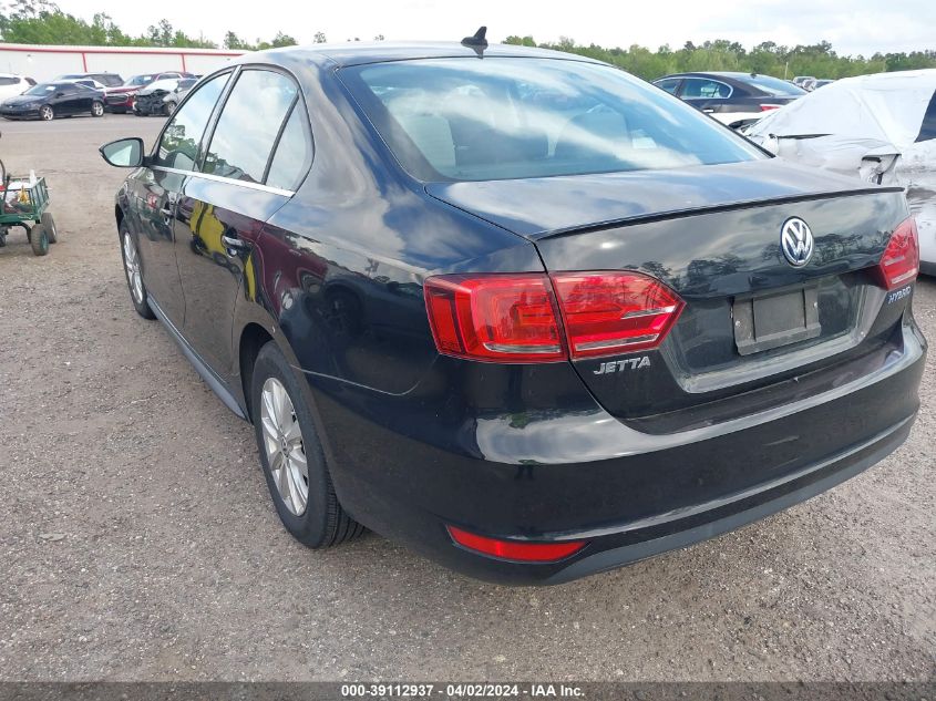 3VW637AJ1EM232593 | 2014 VOLKSWAGEN JETTA HYBRID