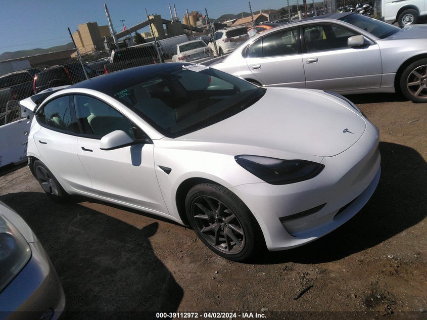 2022 TESLA MODEL 3 (VIN: 5YJ3E1EA9NF345154)