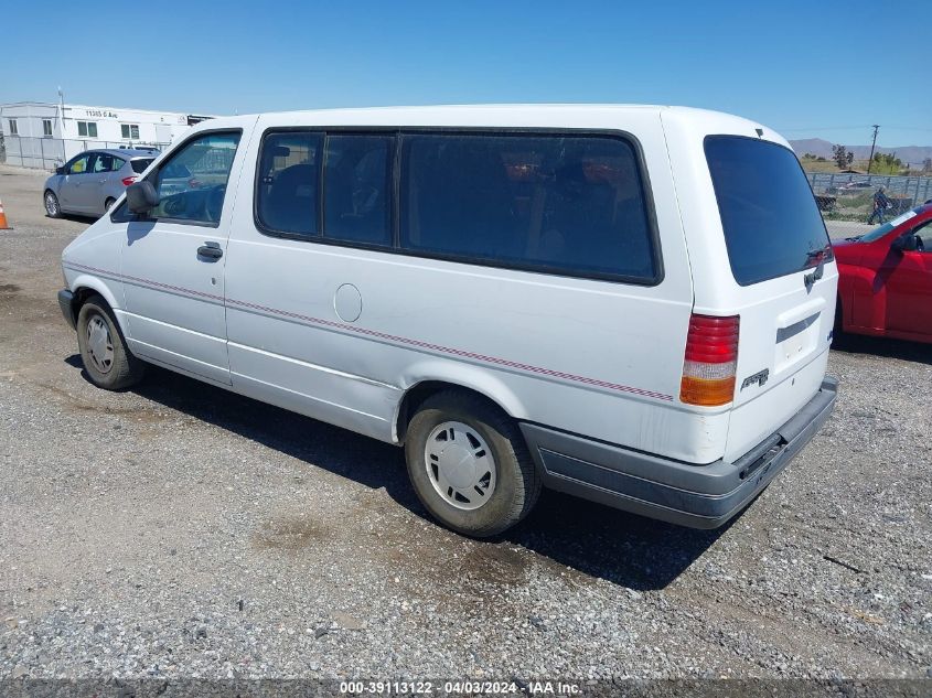 1992 Ford Aerostar VIN: 1FMDA31U0NZB25760 Lot: 39113122