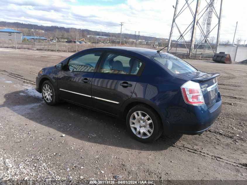 3N1AB6AP9CL777980 | 2012 NISSAN SENTRA