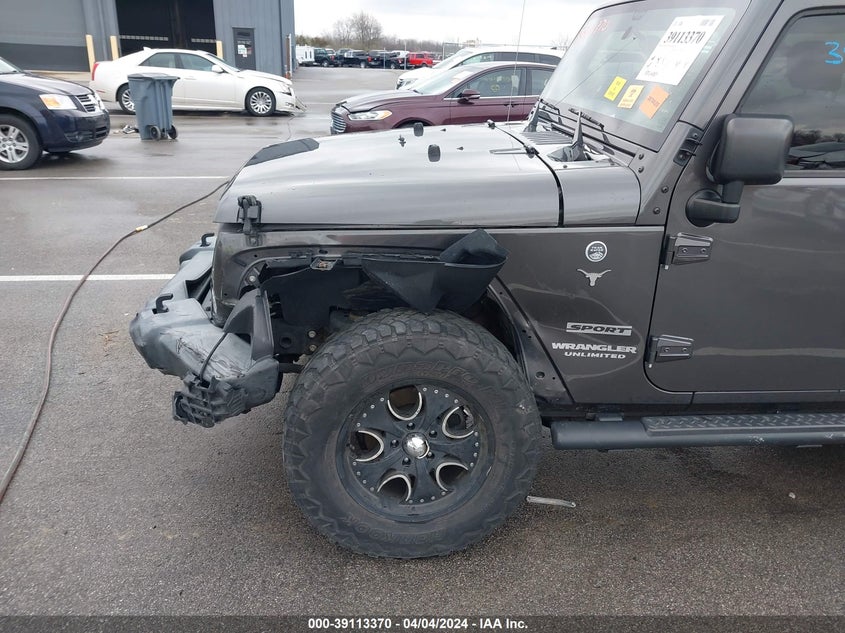 2017 JEEP WRANGLER UNLIMITED SPORT 4X4 - 1C4BJWDG0HL513873