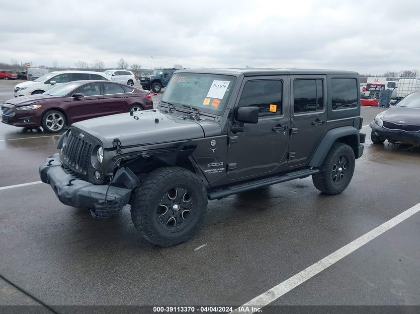 2017 JEEP WRANGLER UNLIMITED SPORT 4X4 - 1C4BJWDG0HL513873
