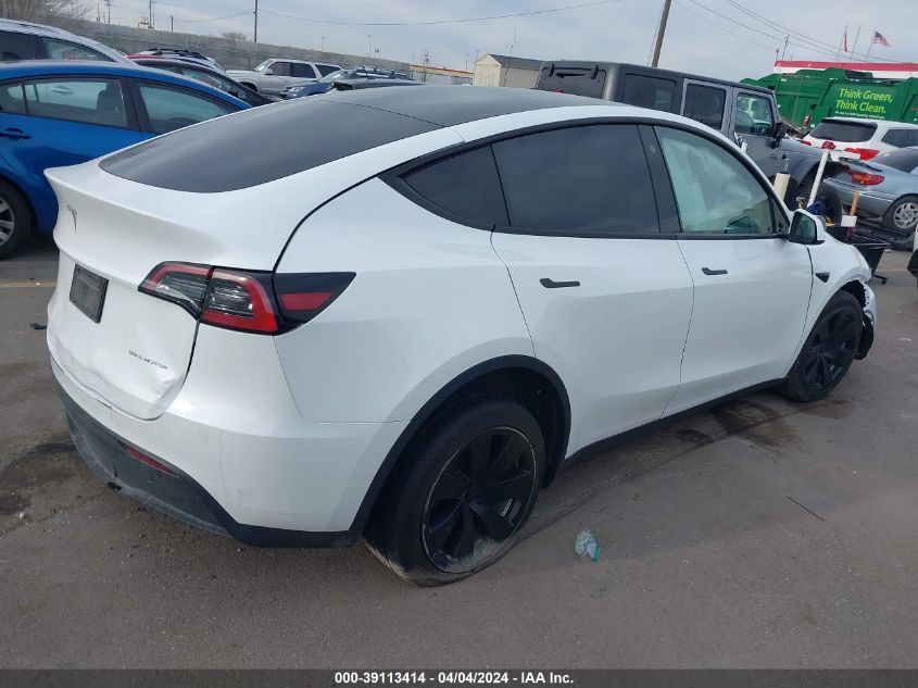 2023 Tesla Model Y Awd/Long Range Dual Motor All-Wheel Drive VIN: 7SAYGDEE6PF612311 Lot: 39113414