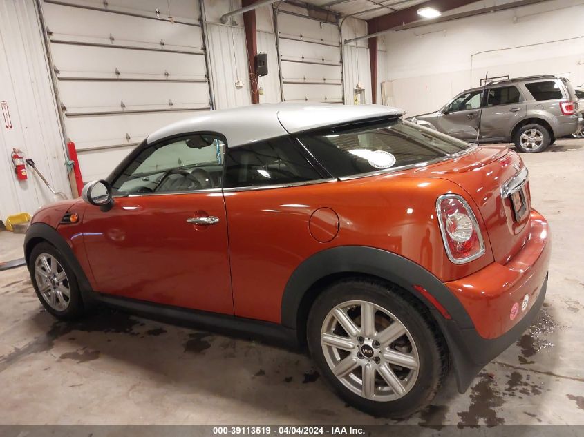 2013 Mini Coupe Cooper VIN: WMWSX1C50DT507273 Lot: 39113519