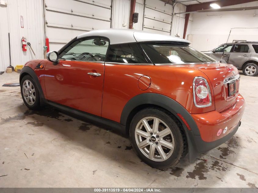 2013 Mini Coupe Cooper VIN: WMWSX1C50DT507273 Lot: 39113519