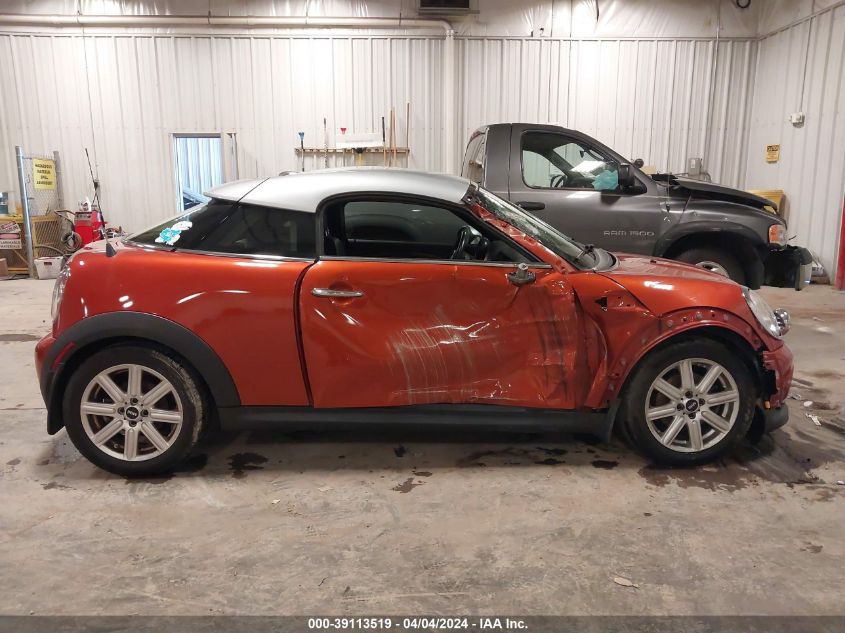 2013 Mini Coupe Cooper VIN: WMWSX1C50DT507273 Lot: 39113519