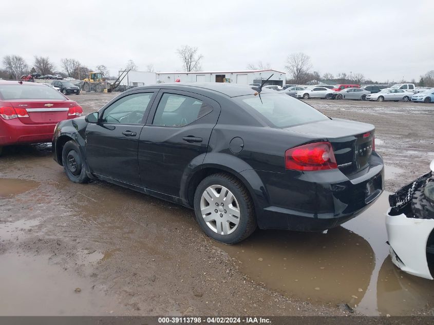 1C3CDZAB9DN631509 | 2013 DODGE AVENGER