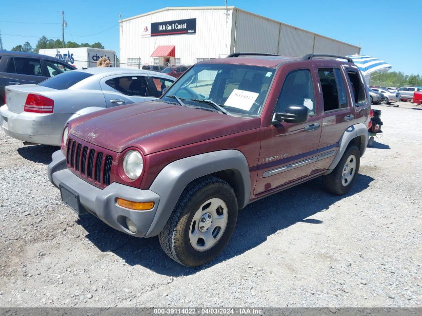 2003 Jeep Liberty Sport VIN: 1J4GL48K43W551630 Lot: 39114022