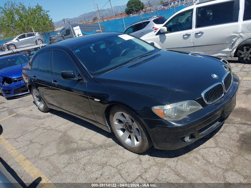 2007 BMW 750I VIN: WBAHL83547DT08787 Lot: 39114122