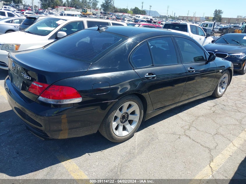2007 BMW 750I VIN: WBAHL83547DT08787 Lot: 39114122