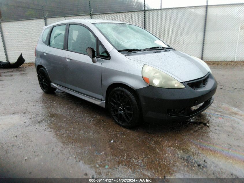 JHMGD38627S054989 | 2007 HONDA FIT