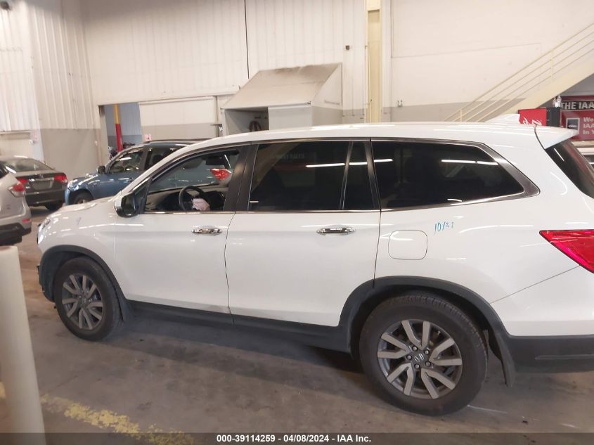 2019 Honda Pilot Ex VIN: 5FNYF5H39KB040966 Lot: 39114259