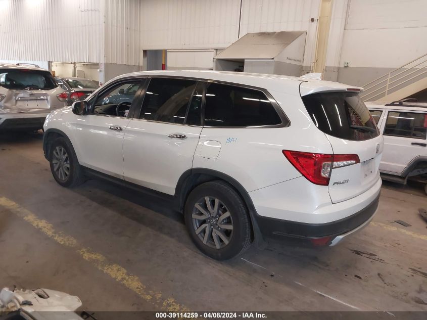 2019 Honda Pilot Ex VIN: 5FNYF5H39KB040966 Lot: 39114259