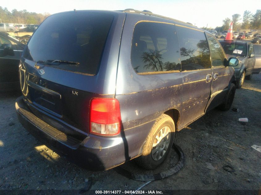 2002 Kia Sedona Ex/Lx VIN: KNDUP131X26340358 Lot: 39114377