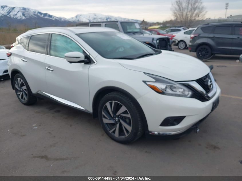 2017 Nissan Murano Platinum VIN: 5N1AZ2MH2HN106966 Lot: 39114455