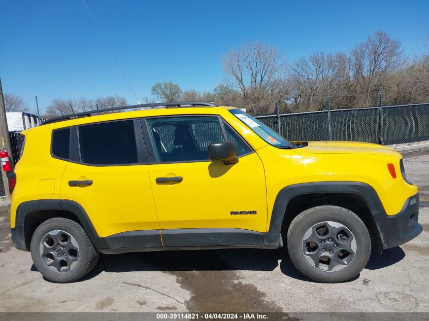 2017 Jeep Renegade Sport 4X4 VIN: ZACCJBAB1HPE67570 Lot: 39114821