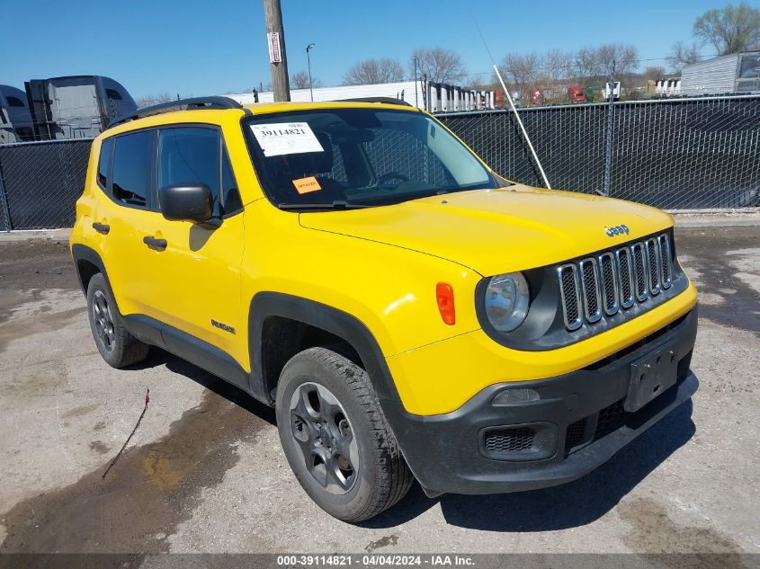 2017 Jeep Renegade Sport 4X4 VIN: ZACCJBAB1HPE67570 Lot: 39114821