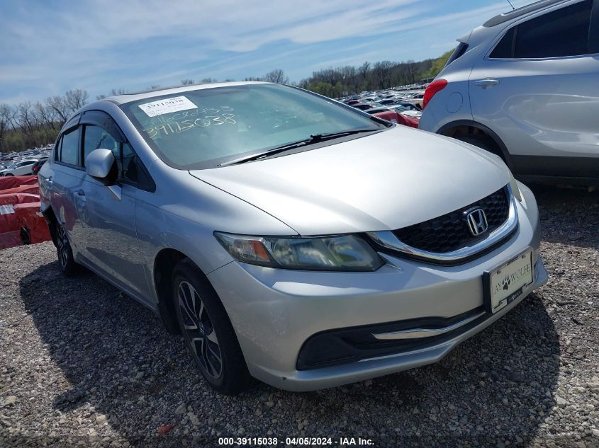 2013 Honda Civic Ex VIN: 19XFB2F83DE053527 Lot: 39115038