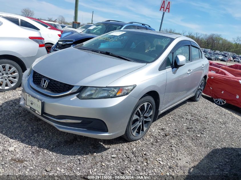 2013 Honda Civic Ex VIN: 19XFB2F83DE053527 Lot: 39115038