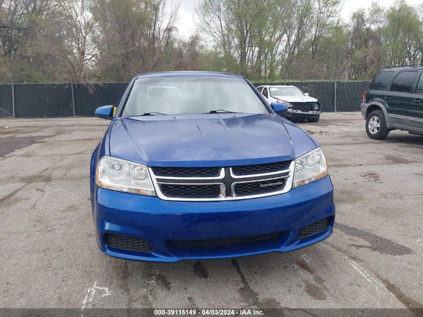 2012 Dodge Avenger Sxt VIN: 1C3CDZCB4CN159571 Lot: 39115149