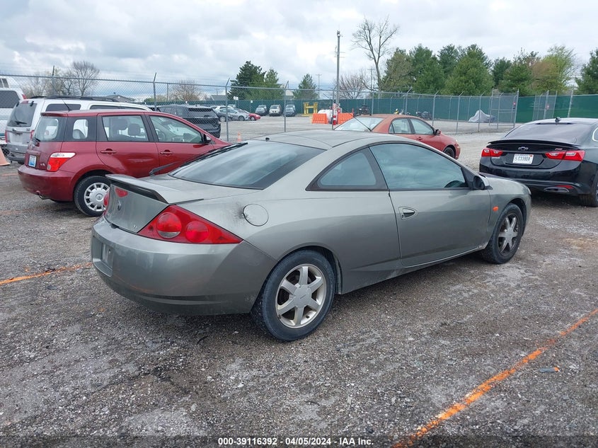 1999 Mercury Cougar V6 VIN: 1ZWFT61L7X5675458 Lot: 39116392