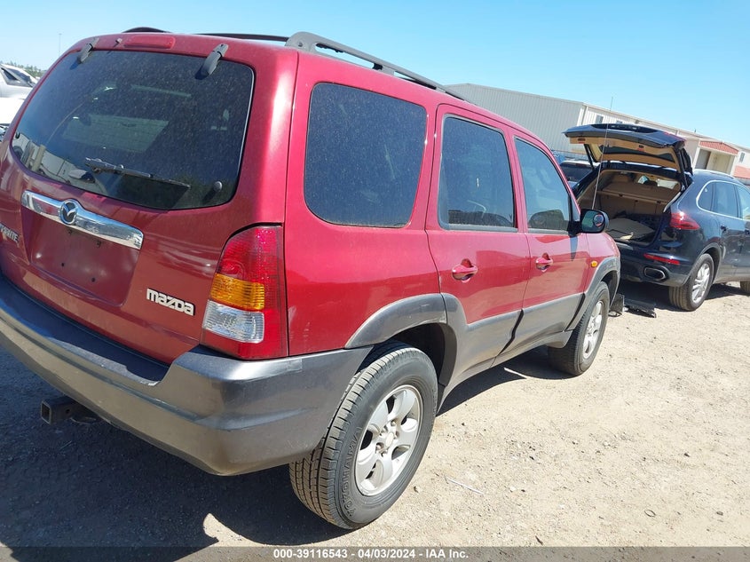 2004 Mazda Tribute Lx V6 VIN: 4F2YZ04144KM09897 Lot: 39116543