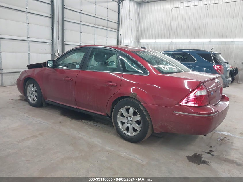 2007 Ford Five Hundred Sel VIN: 1FAHP24137G108536 Lot: 39116605