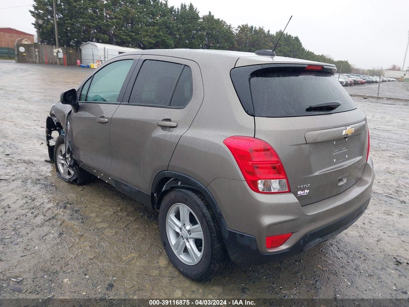VIN KL7CJKSB2LB334833 2020 CHEVROLET TRAX FWD LS