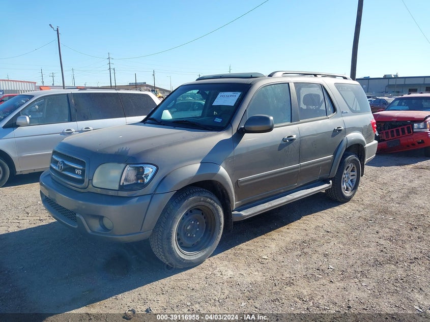 2003 Toyota Sequoia Limited V8 VIN: 5TDZT38A93S176656 Lot: 39116955