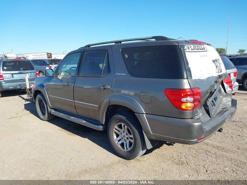 2003 Toyota Sequoia Limited V8 VIN: 5TDZT38A93S176656 Lot: 39116955