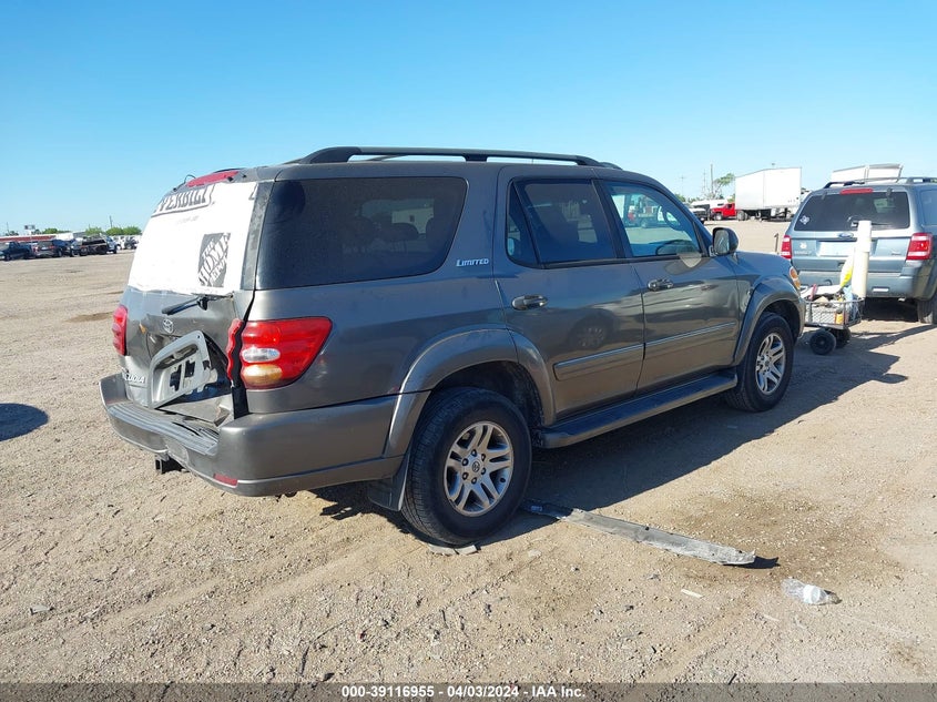 2003 Toyota Sequoia Limited V8 VIN: 5TDZT38A93S176656 Lot: 39116955