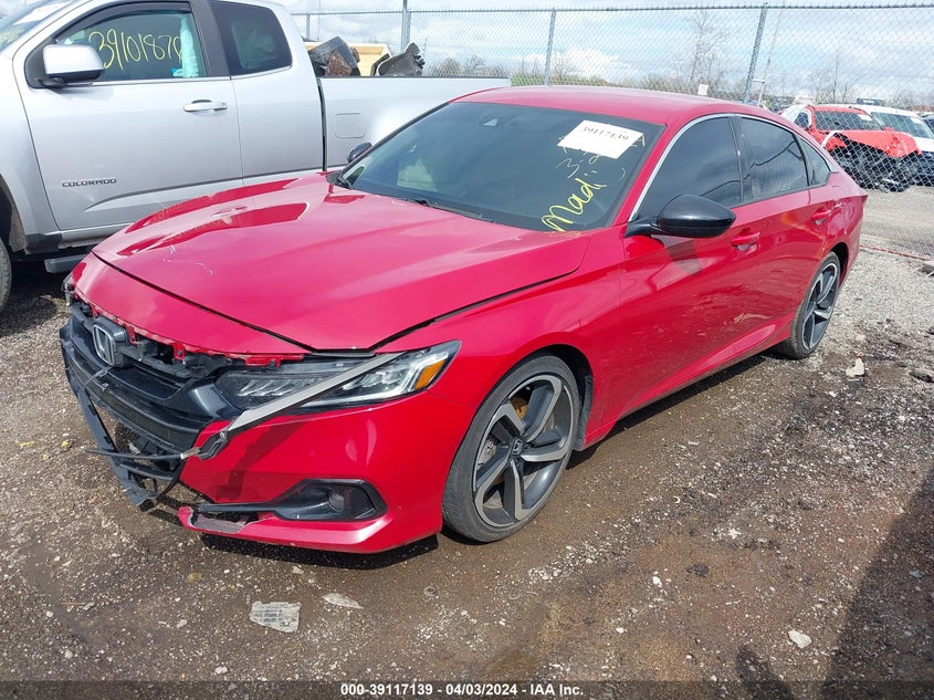 VIN 1HGCV1F44MA058158 2021 HONDA ACCORD SPORT SPECIAL EDITION