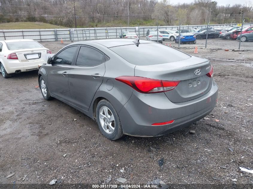 2014 Hyundai Elantra Se VIN: 5NPDH4AE1EH503834 Lot: 39117309