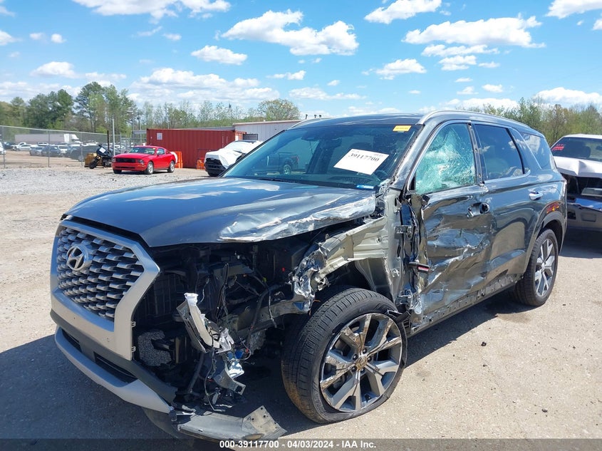 VIN KM8R44HEXMU231873 2021 HYUNDAI PALISADE SEL