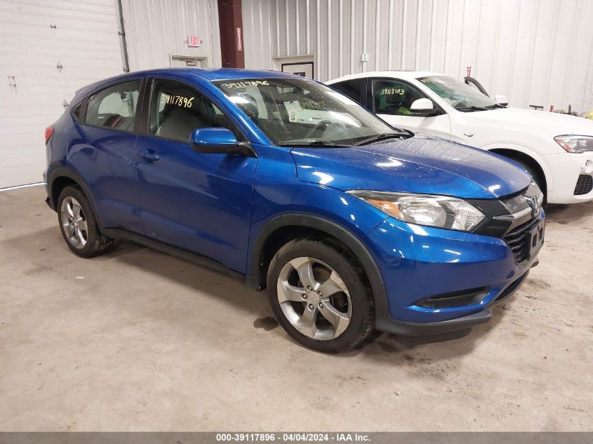 2018 Honda Hr-V Lx VIN: 3CZRU6H35JM705480 Lot: 39117896