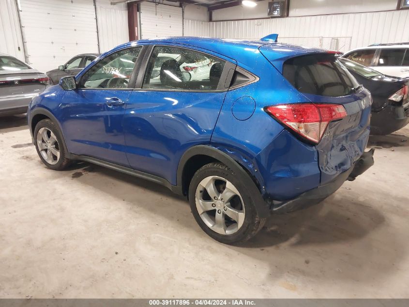 2018 Honda Hr-V Lx VIN: 3CZRU6H35JM705480 Lot: 39117896