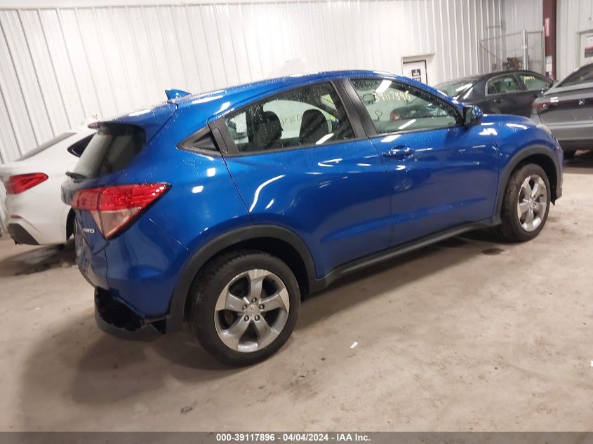 2018 Honda Hr-V Lx VIN: 3CZRU6H35JM705480 Lot: 39117896