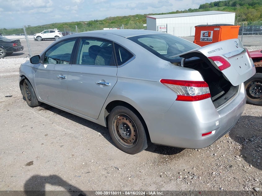 2014 Nissan Sentra S VIN: 3N1AB7AP6EY281661 Lot: 39118011