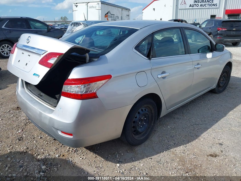 2014 Nissan Sentra S VIN: 3N1AB7AP6EY281661 Lot: 39118011