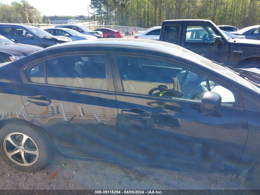 2015 HONDA CIVIC SE - 19XFB2F74FE249065