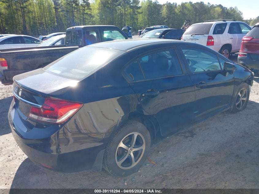 2015 HONDA CIVIC SE - 19XFB2F74FE249065