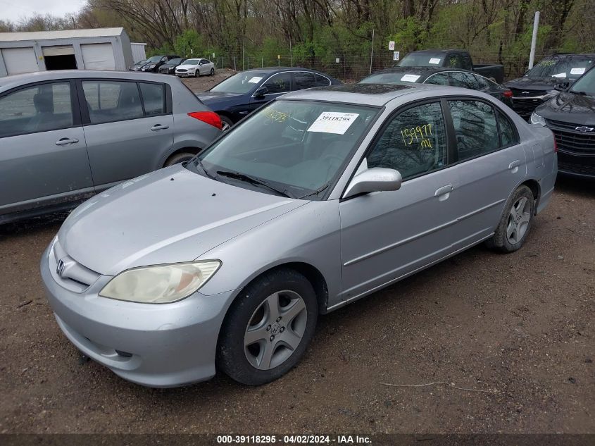 1HGES25724L013596 | 2004 HONDA CIVIC