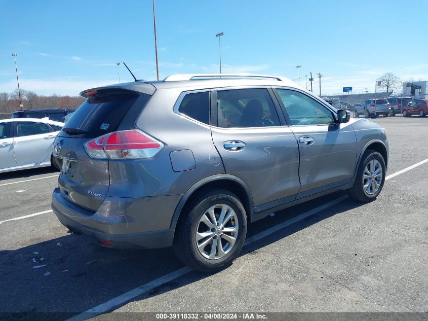 2016 Nissan Rogue Sv VIN: KNMAT2MV6GP668433 Lot: 39118332