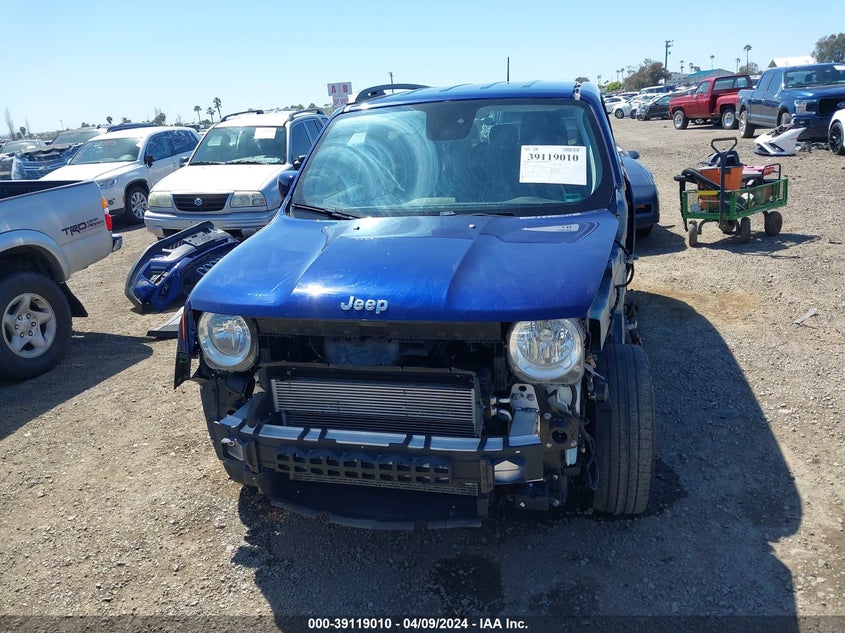 VIN ZACNJBBB6KPK63505 2019 JEEP RENEGADE LATITUDE 4X4
