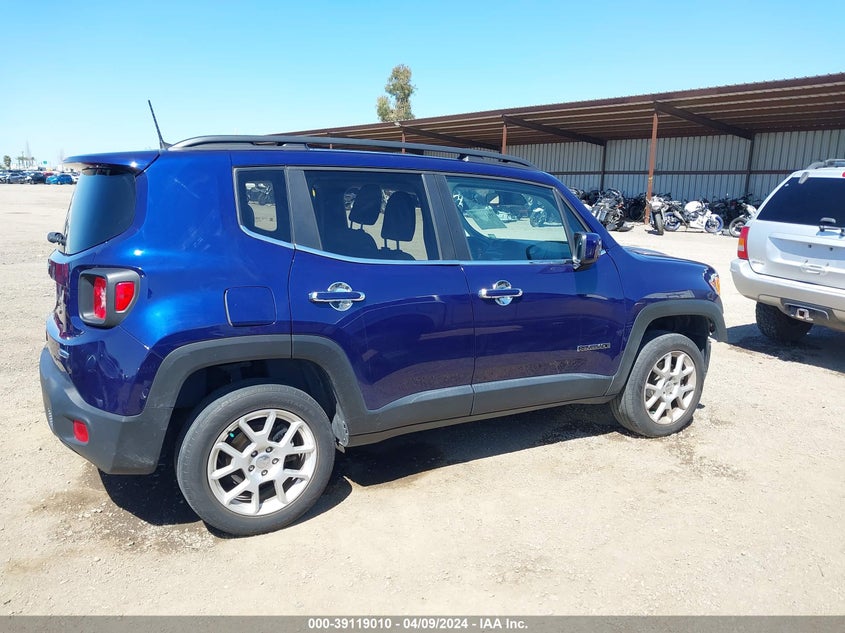 VIN ZACNJBBB6KPK63505 2019 JEEP RENEGADE LATITUDE 4X4